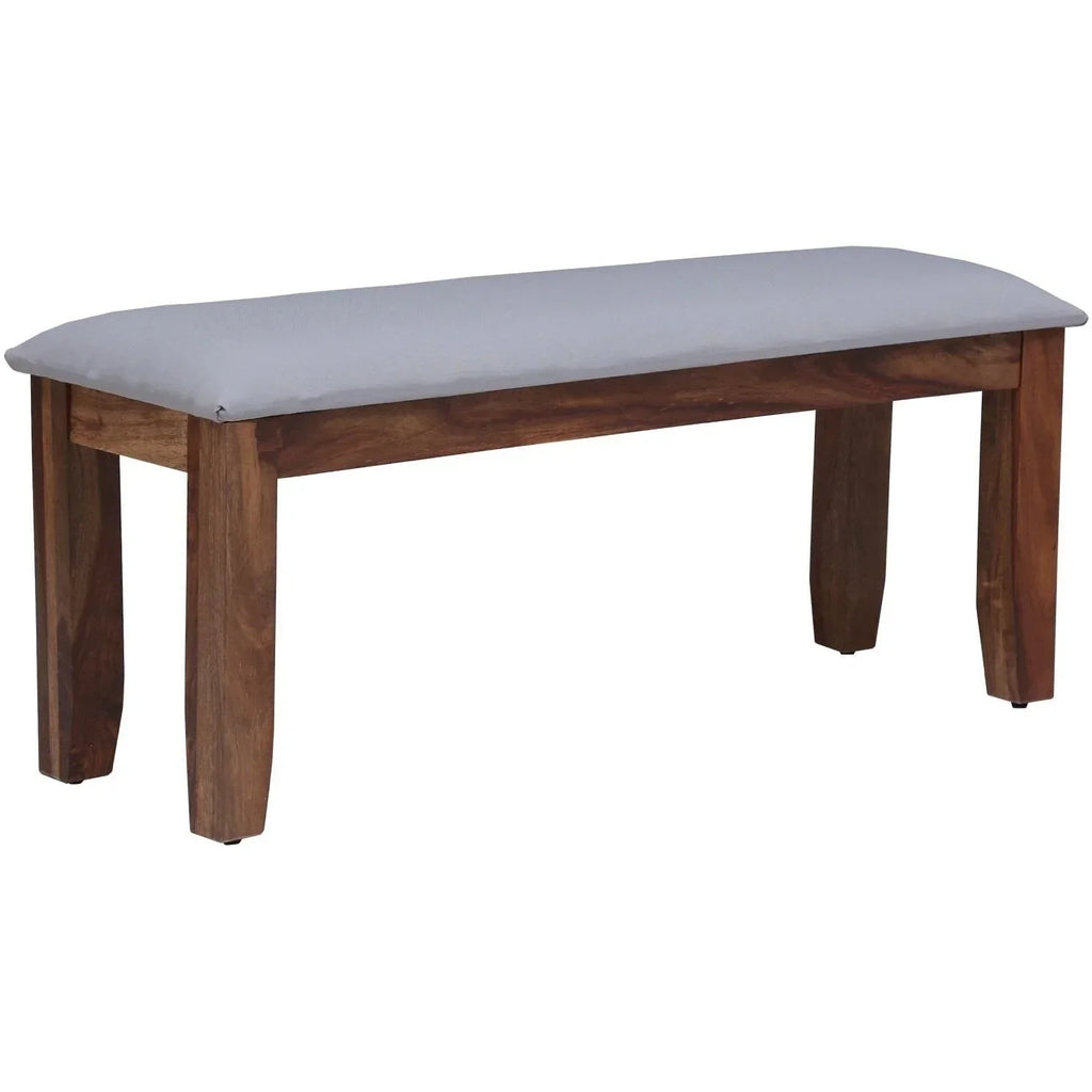 Demiwall Sheesham Wood Six Seater Dining Set With Bench