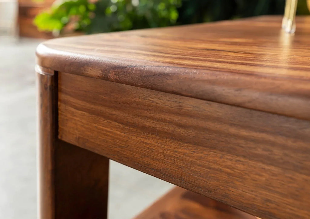 Segur Solid Wood Coffee Table In Provincial Teak Finish For Living Room