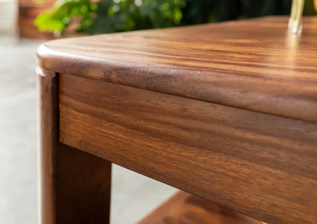 Segur Solid Wood Coffee Table In Provincial Teak Finish For Living Room