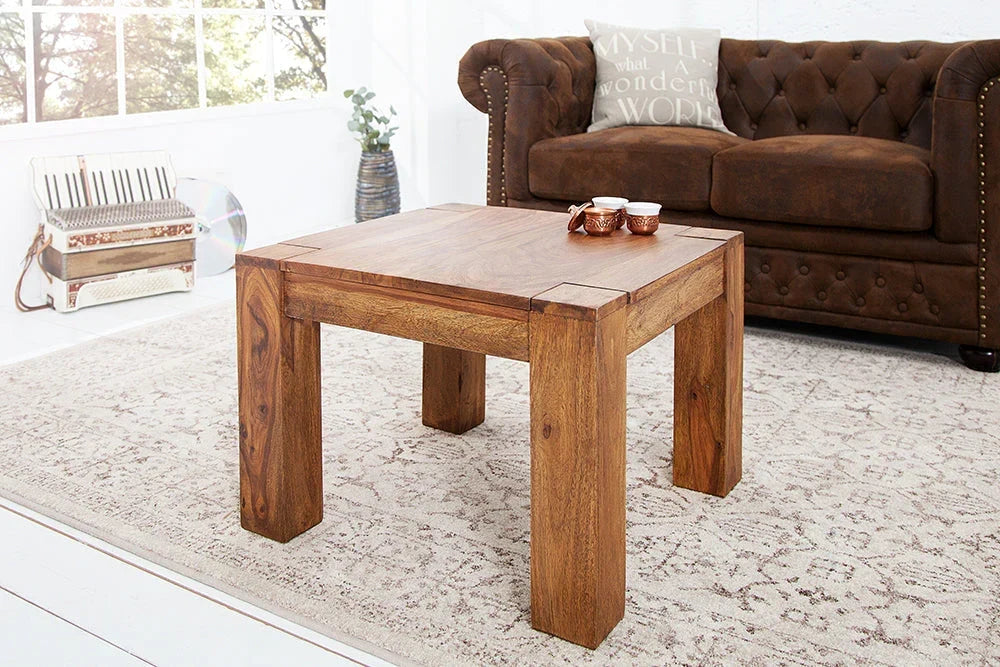Reto Sheesham Wood Stool For Living Room Furniture