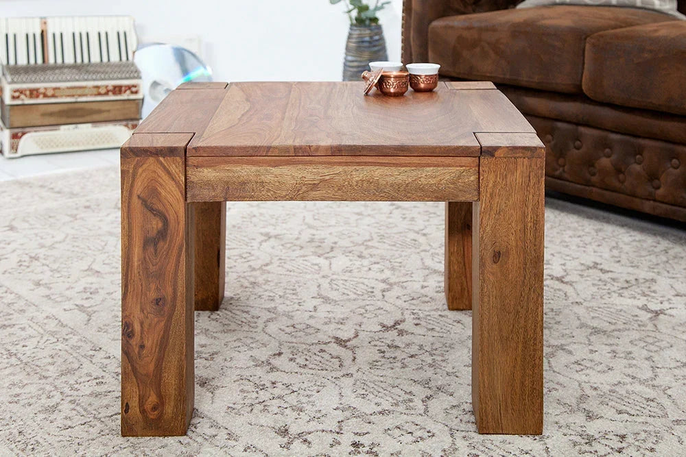 Reto Sheesham Wood Stool For Living Room Furniture