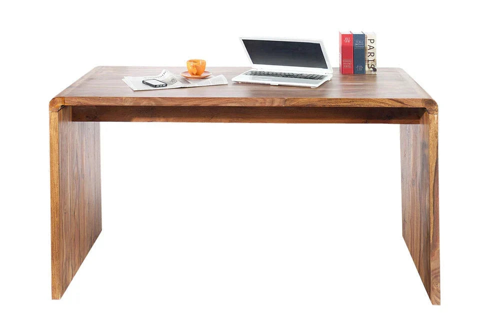 Jax Sheesham Wood Large Study Table In Natural Finish For Study Room Furniture