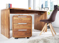 Reto Sheesham Wood Large Study Table In Natural Finish For Study Room Furniture