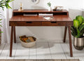 Steven Solid Wood Study Table In Honey Oak Finish  For Study Room Furniture