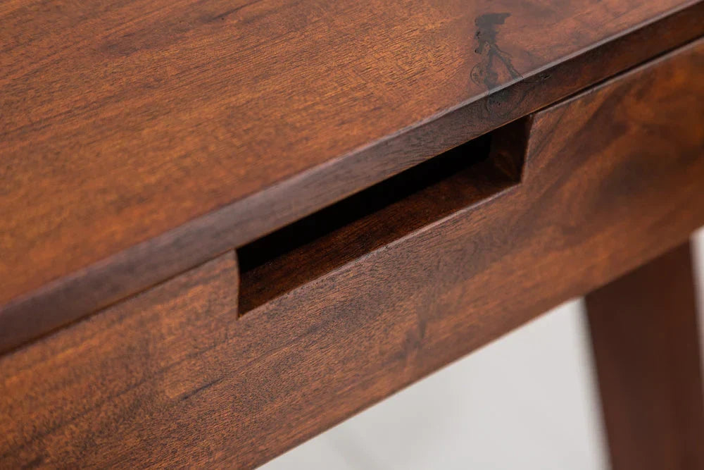 Steven Solid Wood Study Table In Honey Oak Finish  For Study Room Furniture