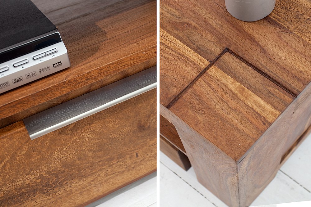 Reto Sheesham Wood Media Unit For Living Room Furniture