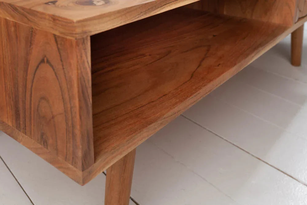 ELI Acacia Wood Coffee Table in Netural Finish For Living Room Furniture