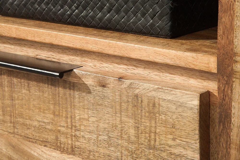 Delta Mango  Wood TV Unit In Natural Finish  For Living Room Furniture