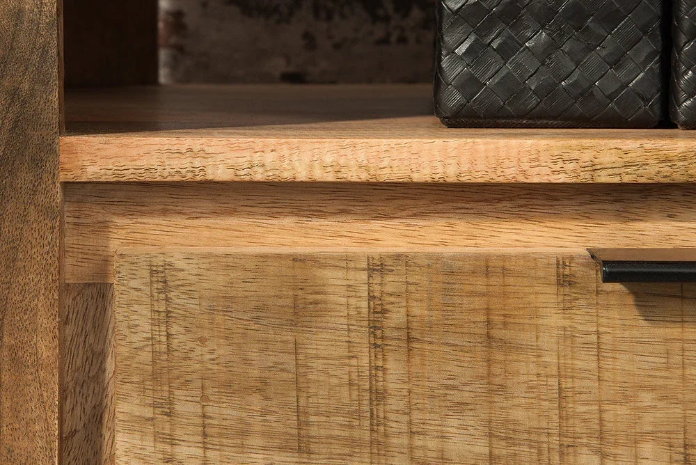 Delta Mango  Wood TV Unit In Natural Finish  For Living Room Furniture