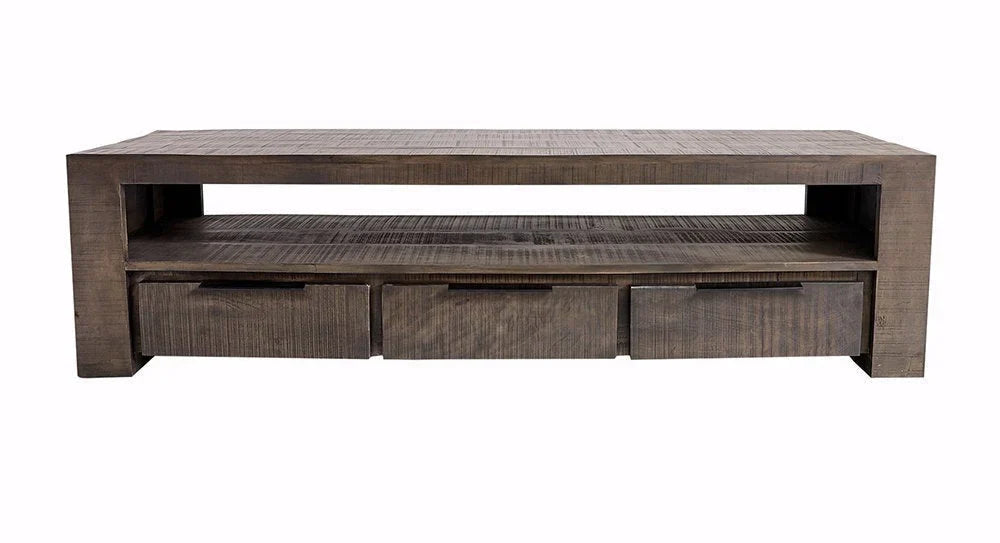 Delta Mango  Wood Extra Large TV Unit In Natural Finish  For Living Room Furniture