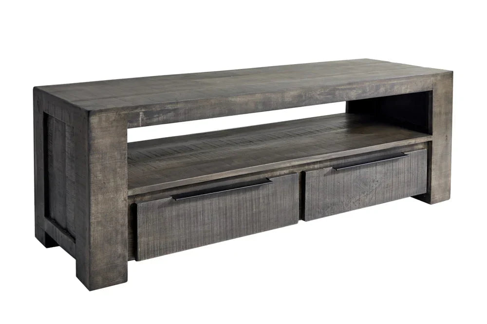 Delta Mango  Wood TV Unit In Natural Finish  For Living Room Furniture