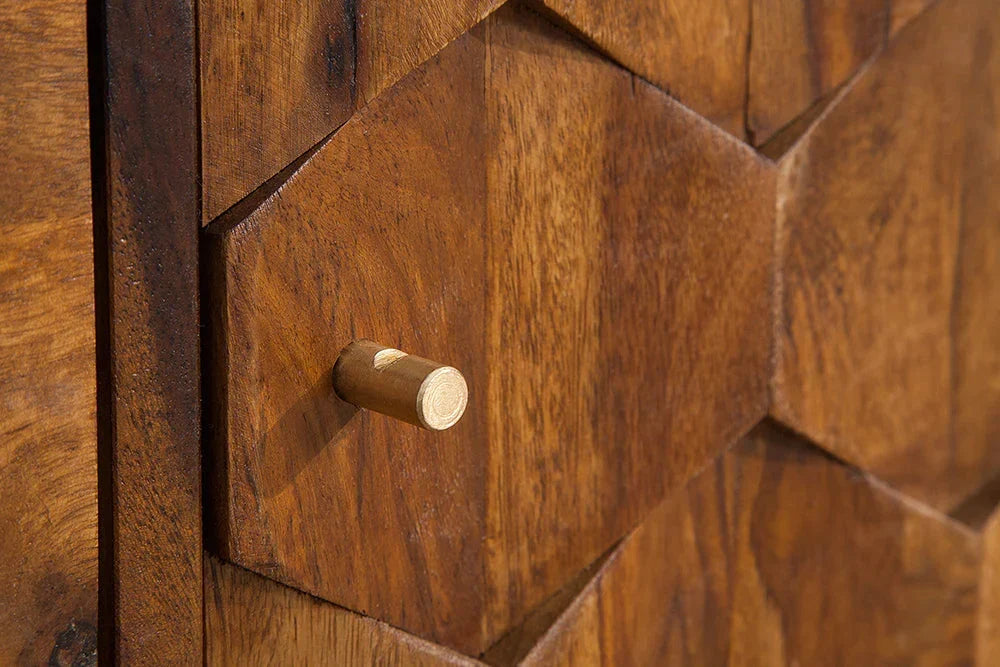 Reto Sheesham Wood Sideboard For Living Room Furniture