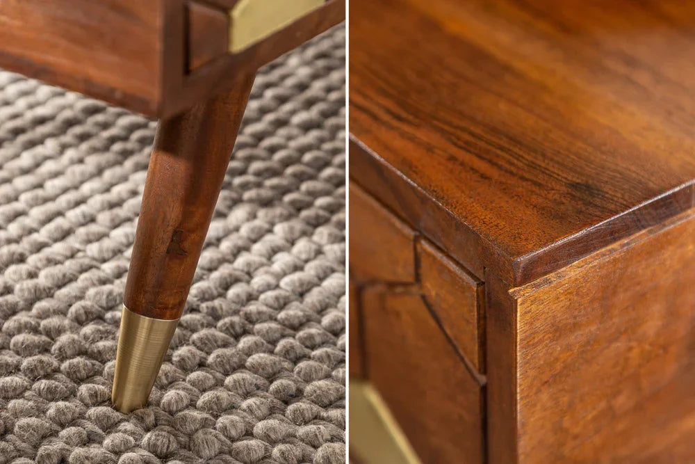 Ows Acacia  Wood Coffee Table In Honey Oak For Living Room Furniture