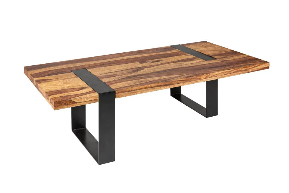 Ries Solid Wood Coffee Table In Natural Finish For Living Room Furniture