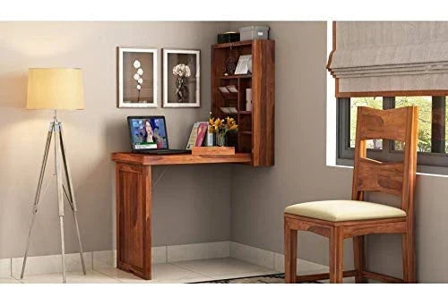 bhohwmiana Sheesham Writing Study Laptop Wood table For Living Room Furniture,