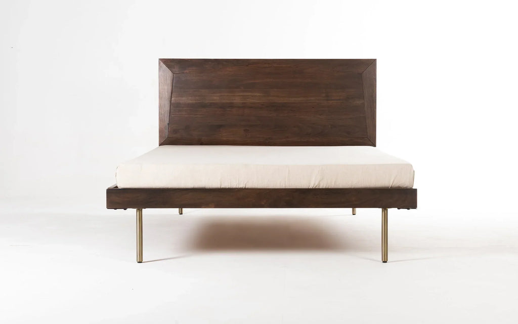 Acme Solid Wood King Size & Queen Size Beds In Provincial Teak Finish For Bedroom Furniture