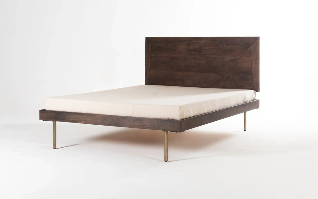 Acme Solid Wood King Size & Queen Size Beds In Provincial Teak Finish For Bedroom Furniture