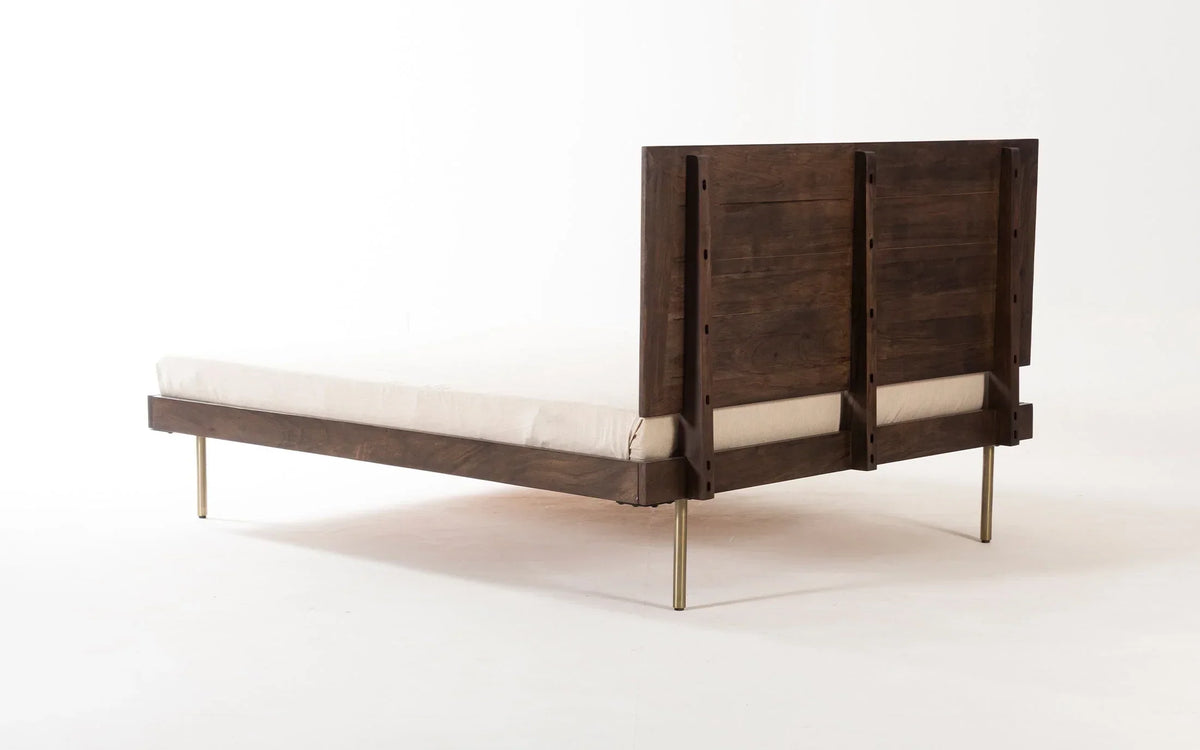 Acme Solid Wood King Size & Queen Size Beds In Provincial Teak Finish For Bedroom Furniture