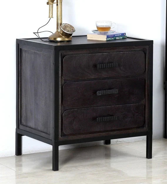 Ruben Bedside Table Made Of Sheesham Wood