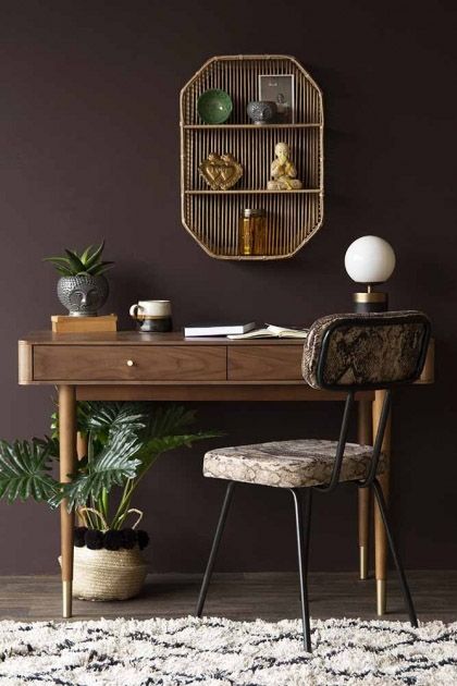 Eon Sheesham Wood Large Study Table In Natural Finish For Study Room Furniture