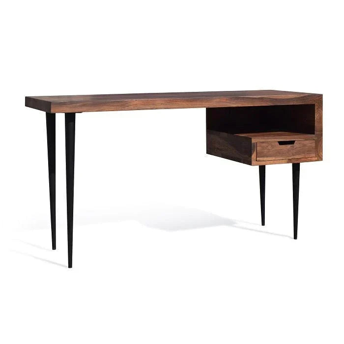 Onyx Sheesham Wood Study Table In Natural Finish For Study Room Furniture