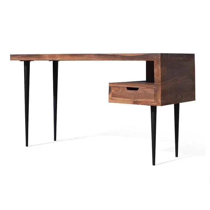 Onyx Sheesham Wood Study Table In Natural Finish For Study Room Furniture