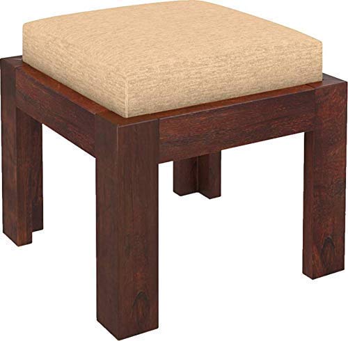 Acamar Solid Sheesham Wood Coffee Table with 4 Stools